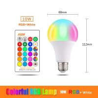 【Online】 kallidora 5W 10W 15W E27 RGB หลอดไฟ LED 110V 220V โคมไฟแสง RGB เปลี่ยนได้ RGBWW การควบคุมด้วยรีโมท IR + โหมดหน่วยความจำ