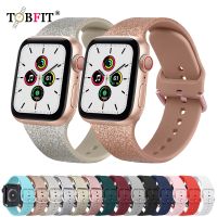 For Apple Watch Band 41mm 40mm 38mm 45mm 42mm 44mm Silicone TPU Sport Wristband Replacement Strap For iWatch 7 6 5 4 3 2 SE Band