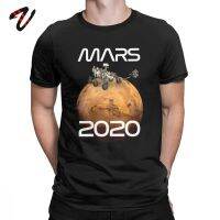 Mars 2020 Rover T-Shirt Men T Shirt Explorers Occupy Mars Tshirt Short Sleeve Awesome Tees Crew Neck 100% Cotton Tops 3Xl S-4XL-5XL-6XL