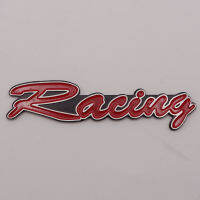 โลโก้ ตัวเขียน Racing อักษรตัวเขียน แต่งรถ ติดท้าย ทุกรุ่น สีแดง+ดำ 2.2x10.5x0.2