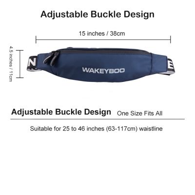 Sports Running Belts Waist Bags Outdoor Waterproof Reflective Letter Zipper Waist Packs Fitness Chest Bags Running Pouch Adjustable Buckle with Headphone Plug for Running Jogging Free with cers