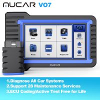 MUCAR VO7 VO7 MUCAR VO7S สแกนเนอร์ OBD2 CANFD ทดสอบการใช้งาน/เครื่องมือวินิจฉัยการเข้ารหัส ECU ระบบเต็ม28รีเซ็ตเครื่องมือแสกน Car อ่าน OBD2 2023