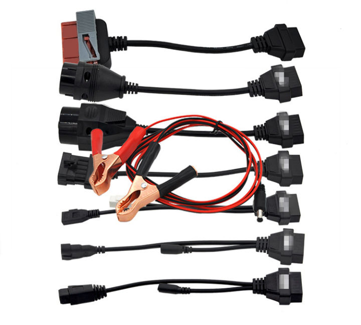 Best Quality Car Cables Full 8 Cables Set With 30203832 Pin OBDII Diagnostic Connector For obd2 Scanner