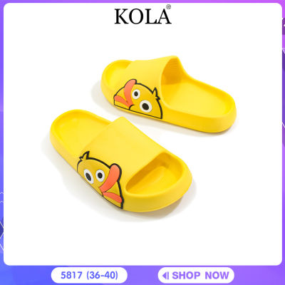รองเท้ารุ่นใหม่ล่าสุด รองเท้าแตะลายเป็ด รองเท้าวัยรุ่น รองเท้าแตะลำลอง รองเท้าผู้หญิง รองเท้าใส่เดินเล่น รองเท้าหน้าเป็ด KOLA รุ่น 5817