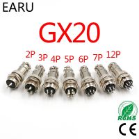 1Set GX20 Aviation Connector Plug Socket Circular Connector 2 3 4 5 6 7 8 9 10 12 13 14 15 Pin M19 19mm Cable Wire Male Female