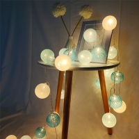 Cotton Ball Fairy String Lights 3M 1.5M BatteryUSB Operation Fairy Lights Wedding Holiday Room Home Garden Decoration