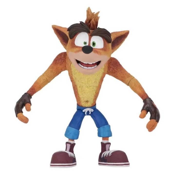 neca-crash-bandicoot-action-figure-with-jet-board-model-dolls-toys-for-kids-home-decor-gifts-collections