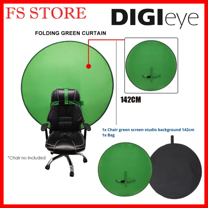 GS 142cm Chair Green Screen Studio Foldable Collapsible Chromakey
