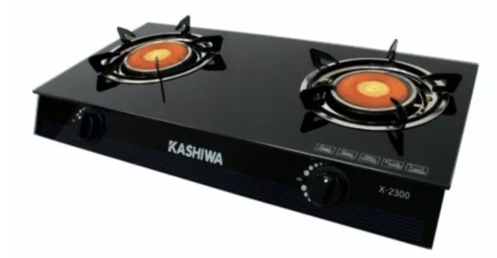 kashiwa-เตาแก๊สหน้ากระจกหัวคู่-หัวอินฟาเรดคู่-รุ่น-x-2300