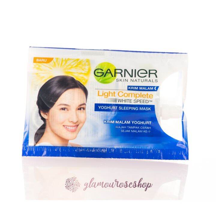 Garnier Light Complete Yoghurt Sleeping Mask Night Cream SACHET 9 ML / Krim Malam Lazada Indonesia