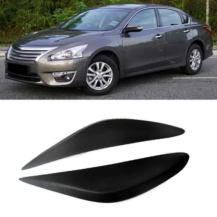 Car Headlight Eyebrows Eyelids Stickers Trim Cover Headlight Lid Resin For Nissan Altima Teana