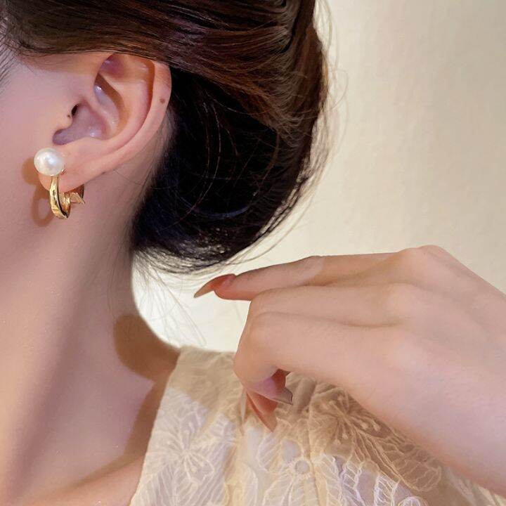 cod-pearl-earrings-south-korea-dongdaemun-personality-design-temperament-ear-buckle-net-red-niche-simple-all-match