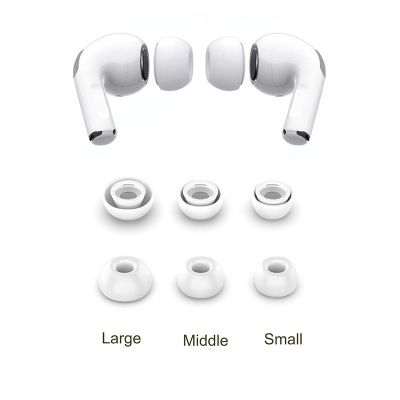 3 1 pairs Anti Slip Earbud Tips For Airpods Pro Silicone Cover Earphone Tips Noise Reduction Soundproof Earplug For AirPods 3