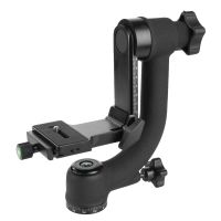 หัวบอลขาตั้งกล้อง Gimbal องศาพาโนรามา1/4นิ้วสกรูพร้อมแผ่นปลดเร็วสำหรับเลนส์ระยะไกลของกล้อง DSLR