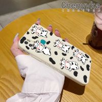 เคส Chenyyka สำหรับ Infinix เคส X680ลายการ์ตูนน่ารักดีไซน์ใหม่วัวนิ่มแฟชั่นเคสโทรศัพท์ซิลิโคนลายขอบสี่เหลี่ยมเคสคลุมทั้งหมดป้องกันเลนส์กล้องเคสกันกระแทก