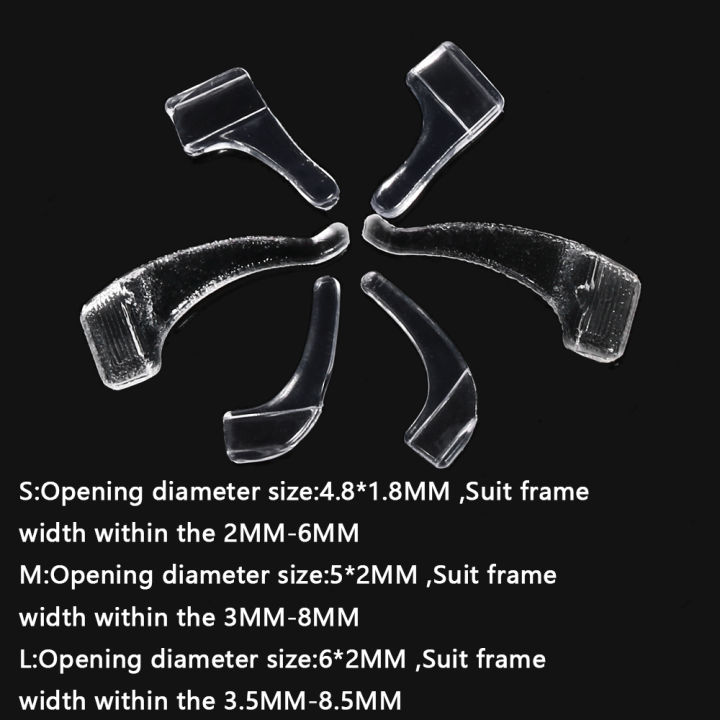 10-pair-high-quality-transparent-anti-slip-glasses-clear-silicone-ear-hooks-eyeglasses-grip-soft-amp-light-temple-holder-accessory