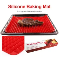 Pyramid Raised Silicone Mat Oven Baking And Roasting Superb Non-Stick Food Grade Silicone For Oven Grilling BBQ Kitchen Tools