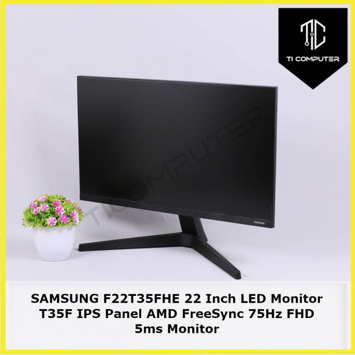 SAMSUNG F22T35FHE 22 Inch LED Monitor T35F IPS Panel AMD FreeSync 75Hz ...