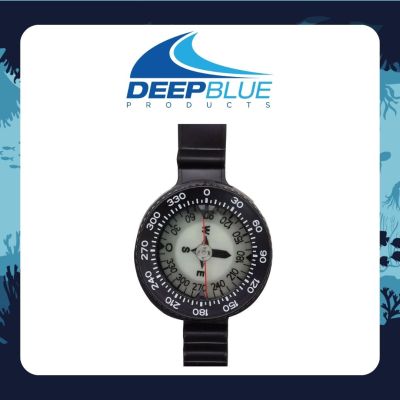 Deep Blue Pro Wrist Compass Firm-grip ratcheting bezel - Luminescent floating card - Oil filled - Top or side reading - Diameter 56mm