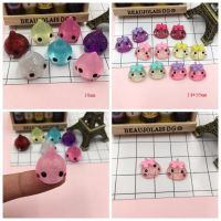 10pcs Resin Adorable Glitter Colorful Doll for Crafts Making Scrapbooking DIY Hair Bow Center