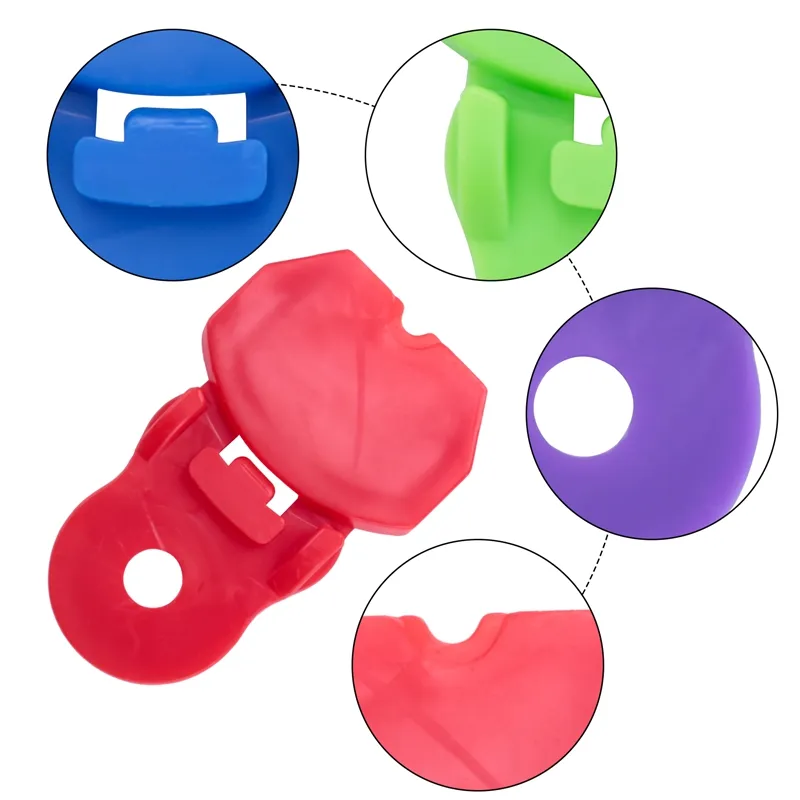 12 Pieces Color Manual Easy Can Opener, Premium Plastic Tab Openers,  Leakproof