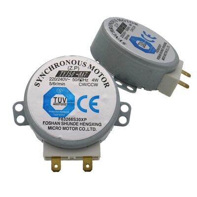 คุณภาพสูง220-240V 4W มอเตอร์ซิงโครนัสสำหรับเครื่องเป่าลม TYJ50-8A7เตาอบไมโครเวฟถาดมอเตอร์56RPM 50HZ