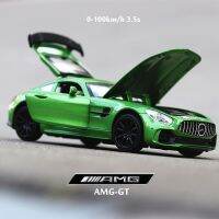 โมเดลโลหะผสมหล่อขึ้นรูปรถยนต์1:32 Mercedes Benz GTR AMG ของสะสมรถสปอร์ตของเล่น A83สำหรับเด็ก