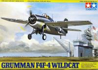 Tamiya 61034 1/48แบบจำลองย่อขนาดชุดเครื่องบิน U .S.navy Grumman F4F-4อาคารโมเดลแมวป่า