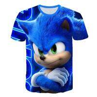 （Can Customizable）Chlidren Clothes Summer Cool 3D Print sonic T-shirt Boys and girls Hiphop Tee Tshirt Kids tops 4 5 6 7 8 9 10 11 12 13 14Year（Adult and Childrens Sizes）