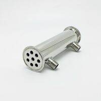 Dephlegmator 2" 51mm(OD64mm)304Stainless Steel Reflux Condenser Height 200mm Inside 8 Tubes For Moonshine Distillation Column