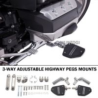 ✽ GL1800 Accessories Highway Peg Mounts Highway PegFits For Honda Goldwing 1800 F6B Tour DCT Airbag GL1800 3-Way Adjustable