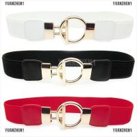 Women Buckle Waistband Wide Elastic Stretch Waist Belt For Women Dr