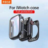 PZOZ ฝาครอบเคสสำหรับนาฬิกา40มม. 41มม. 44มม. 45มม. สำหรับ Iwatch Series Ultra 8 7 SE 6 5 4เคสป้องกันแผ่นกรองแสงเต็มรูปแบบ