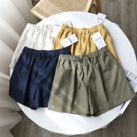 Uniqlo Original` Womens Spring/Summer 2023 New Cotton Linen Loose Elastic Drawstring Casual Shorts Female