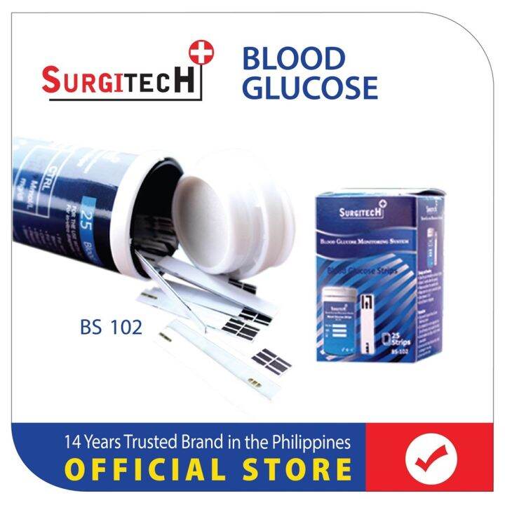 Surgitech Code Free Blood Glucose Test Strip Lazada PH