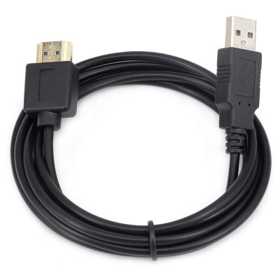 Laptop USB Power Cable To HD MI Male To Male Charger Cords Charging Cable Splitter Adapter For Smart Device USB 2.0 To HD MI