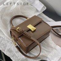 [กระเป๋าแฟชั่นร้อน688] LEFTSIDE-Mini Bolsos Cruzados Kawaii De Cuero PU Con Asas Cortas Para Mujer Carteras De Moda 2023