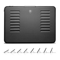 ZUGU CASE - iPad 7th Generation 10.2 Case - Very Protective But Thin + Convenient Magnetic Stand + Sleep/Wake Cover (Black)