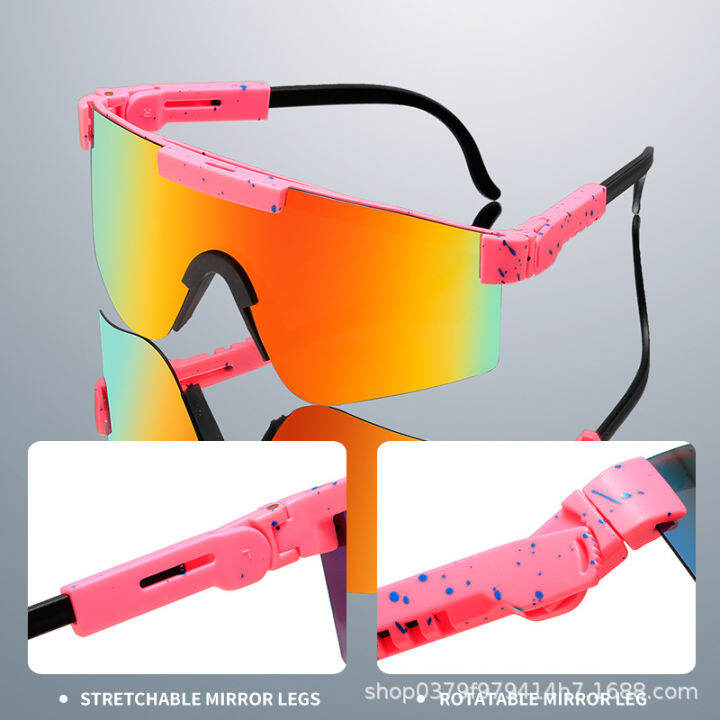 hot-sales-2023-ปีใหม่ยุโรปและอเมริกาแว่นตาชิ้นเดียวกรอบใหญ่แว่นกันแดดสีสันสดใสแว่นกันแดดกีฬาขี่จักรยานแว่นตาข้ามพรมแดนอินเทรนด์