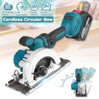 2000W Brushless Cordless Electric Circular Saw 125mm 0- 45° Adjustable Handle Power Tools Woodworking Machine Wood Cutters