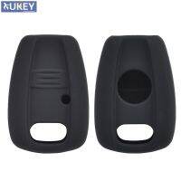 KLL Silicone Key Case Fob Shell Cover For Fiat Doblo Ducato Idea Punto Stilo Seicento Panda Brava Grande Keyless Protector 1 Button