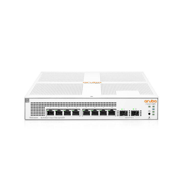 aruba-instant-on-1930-8g-2sfp-poe-124w-switch-jl681a-เน็ตเวิร์กสวิตช์-รองรับ-poe-ของแท้-ประศูนย์ตลอดอายุการใช้งาน