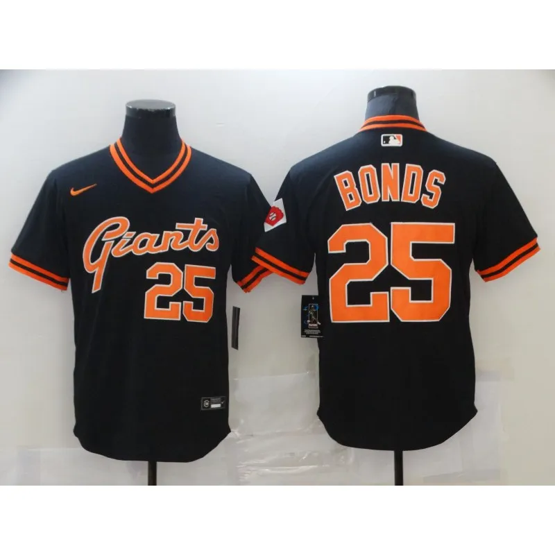 Vintage Majestic San Francisco Giants Barry Bonds Orange/black 