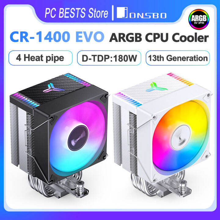 Jonsbo CR1400 EVO CPU Cooler 4 HeatPipe Tower 5V 3 PIN ARGB Cooling