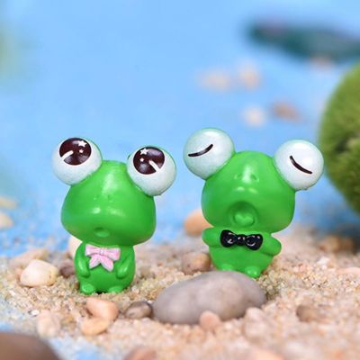 【cw】 6Pcs/Set Frog Figurine Mold Garden Bonsai Landscape Table Ornaments Crafts Set ！