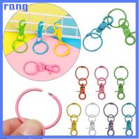 RANG โลหะ อุปกรณ์เสริมอะไหล่กระเป๋า แหวนแยก ปลอกคอ Carabiner Snap ตะขอ สายรัดกระเป๋า กุ้งก้ามกราม