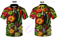 fruits 2023 2023 Tropical and vegetables polo shirt zipper tshirt high-quality 04 New polo shirt