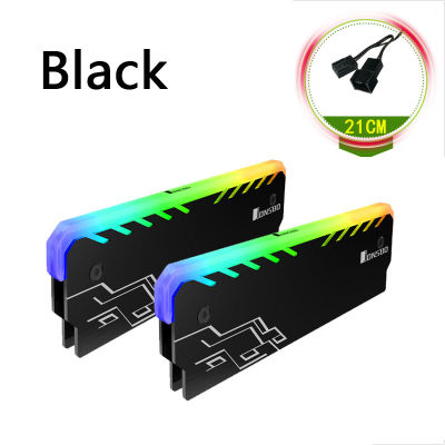 2PC Memory RAM RGB Cooler Heat Sink Cooling Vest Fin Radiation Dissipate For DIY PC Game Overclocking MOD DDR DDR3 DDR4