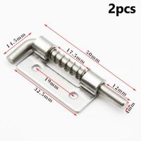 【LZ】✓  2pcs Spring Loaded Metal Security Barrel Bolt Latch Tone Spring Latches Door Cabinet Hinges Hardware Distribution Box Latches