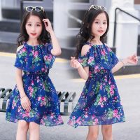 Girls Dress Summer 2023 Teen Floral Pattern Beach Dress For Girl Bohemia Princess Children Dresses Costume 5 6 7 8 9 10 12 Years  by Hs2023